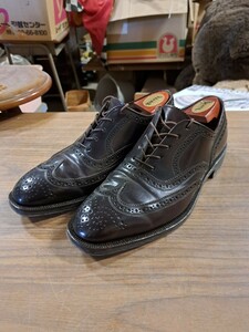 JOHNSTON&MURPHY ジョンストンアンドマーフィー 革靴 ブラウン 7.2/1サイズ メンズ ビジネスシューズ レザーシューズ