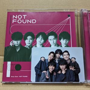 セクシーゾーン　NOT FOUND CD DVD