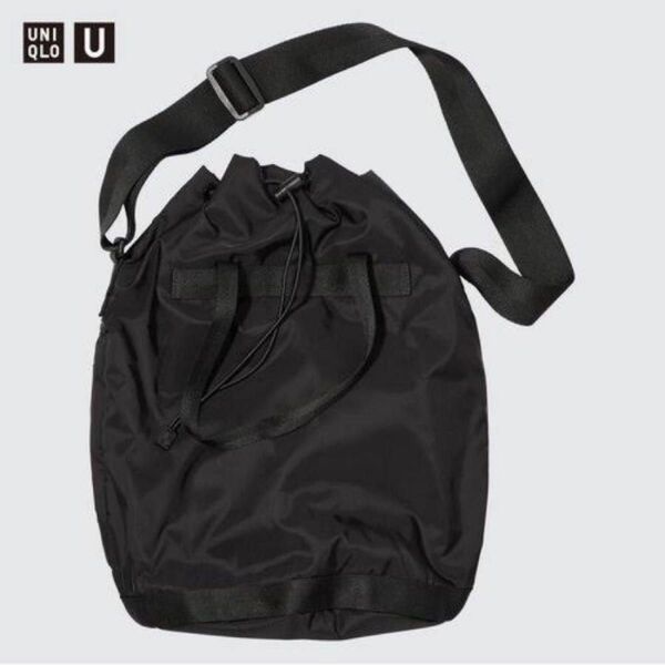 【USED】uniqloU ユニクロユー バケットバッグ ラージ ブラック