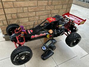 hpi baja 5b フルセット　フタバ 4PLS integy レッド　アルミパーツ　バハ