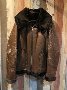 VINTAGE RAF FLYING JACKET（ヴィンテージ　ロイヤルエアフォース　ジャケット）フライトジャケット 英国製　レザージャケット ムートン 