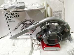 【ほぼ未使用】ブラックアンドデッカー BLACK+DECKER ハンディクリーナー flexiⅡ PD1420LR 2021年製 アタッチメント付 掃除機 コードレス