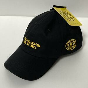 ゴールドジム キャップ 帽子 GOLD'S GYM Cap 黒 ブラック イエロー