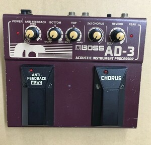 BOSS AD-3 / ボス アコースティック インストゥルメント プロセッサー(※本体のみ)