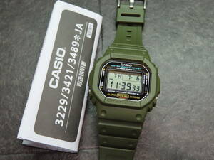 カシオ/CASIO●G-SHOCK/Gショック■DW-5600■定番スクエア【カーキ】カスタム 国内モデル※時計本体付き★送料無料