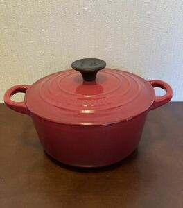 ルクルーゼ ココットロンド 両手鍋 16㎝ LE CREUSET ホーロー 中古