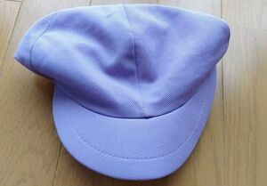 帽子　紫　保育園　幼稚園　キャップ　カラー帽　藤色　パープル　体操