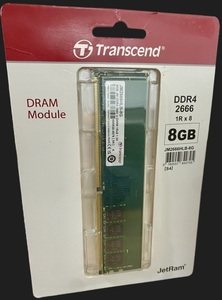 Transcend デスクトップPC用メモリ PC4-21300 (DDR4-2666) 8GB 288pin U-DIMM 1.2V CL19 JM2666HLB-8G 新品