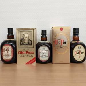 未開栓 グランド オールドパー Grand Old Parr 12年/エクストラリッチ 750ml/1000ml 43％/40％ 含む 5本 おまとめ 古酒 現状 No.S2416-1