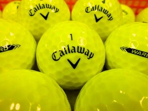 ●厳選美品●キャロウェイ ウォーバード Callaway【WARBIRD】2023年モデル イエロー 50個 ロストボール●