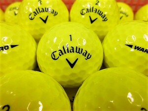 ●厳選美品●キャロウェイ ウォーバード Callaway【WARBIRD】2021年モデル イエロー 50個 ロストボール●