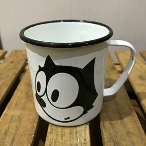 美品 FELIX the CAT フィリックス ホーローマグカップ ビンテージ！