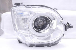 41-1595★美品★LED LA850S ムーヴキャンバス★右ヘッドライト KOITO 100-6908D 打刻:RR ASSY メッキ 純正★ダイハツ (QT)