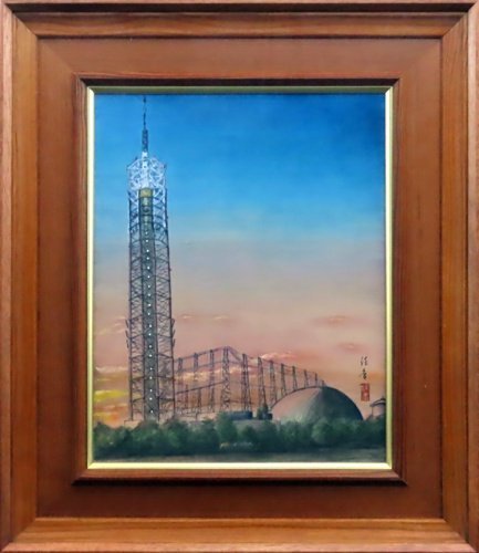 Yoshika Shimizu Turm, Japanisches Gemälde 6F [Masami Gallery], Malerei, Japanische Malerei, Landschaft, Wind und Mond