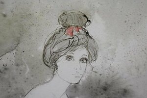 Art hand Auction [Authentic work] [Masamitsu Gallery] Charois Female Portrait A French painter who paints images of girls and women with flowing and gentle brushstrokes.Watercolor Paintings Founded in 1972*, painting, watercolor, portrait