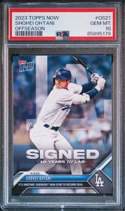 Topps Now 大谷翔平 2023 Dodgers 24時間限定販売カード OS-21 初ドジャースカード オークション　一円出品　psa10 GEMMINT 