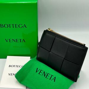 BOTTEGA VENETA カセット カードケース　コインケース　レザー　黒