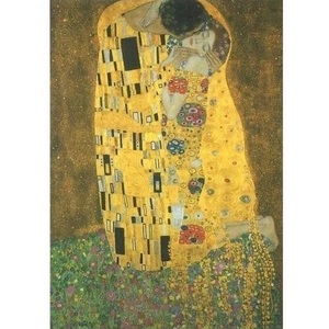 接吻 グスタフ・クリムト Gustav Klimt ポストカード ドイツ 製 グリーティングカード 絵はがき