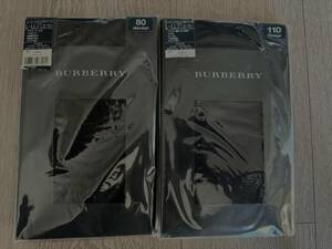 バーバリー　Burberry タイツ　日本製　Ｌ〜LL 黒、ネイビー未使用