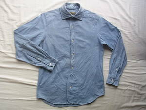NIGEL CABOURN ナイジェルケーボン ブリティッシュオフィサーズ ヴィンテージオックスフォード シャツ　サイズ 46 日本製　ブルー