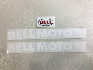 白 BELL MOTO3 MOTO III ステッカー デカール セット モト3 ビンテージヘルメット レプリカ