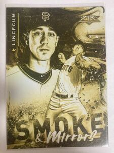 Tim Lincecum 2021 Topps Fire Smoke and Mirrors Gold Minted #SM-2 - Giants