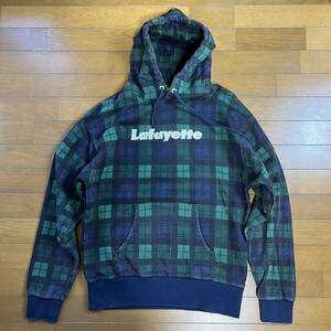 Lafayette ラファイエット Lafayette LOGO PLAID PULLOVER SWEATSHIRT ロゴプラッドプルオーバースウェットシャツ GREEN M