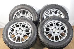 【ト静】 ★ STUDLESS 195 / 65 R15 タイヤ 4本 MANKANG 15×6J スタッドレス 中古現状品 詳細画像参照 GC544GCG15