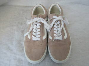 VANS OLD SKOOL（バンズ オールドスクール）（721356）　ベージュ白　スエードベース　　25㎝　US7　　ok2301A