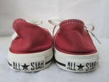 converse ALL STAR LINEN LP BB OX　コンバース オールスターリネンOX（1CL464） レッド 赤　　25㎝ US6.5　　※踏付可　ok2312D_画像4