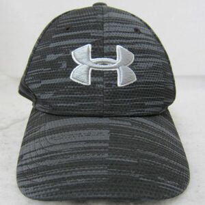 ジュニアキャップ アンダーアーマー UNDER ARMOUR　　UA BOY'S PRINTED BLIZING CAP　(1273710) 　黒グレー柄　　内回り約56㎝　　ok2311E