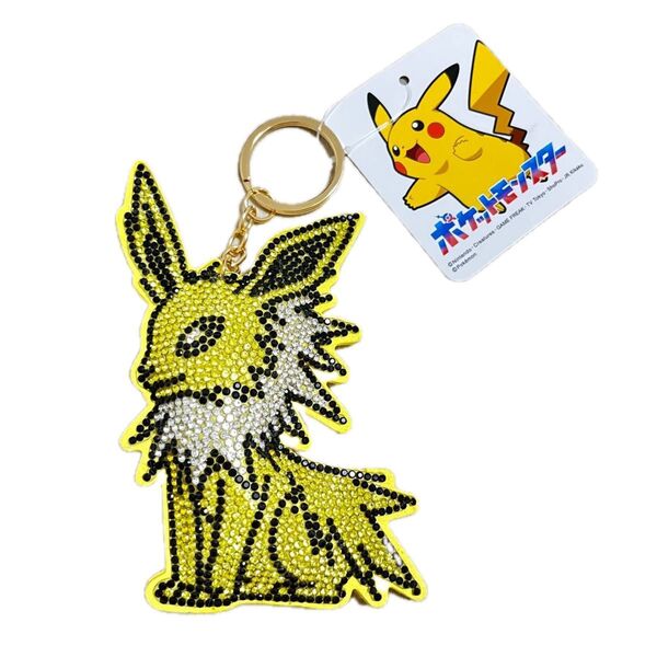 ポケモン ポケットモンスター サンダース ポケモンキーホルダー キラキラ ラインストーン メタルチャーム チャーム
