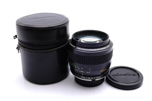 MINOLTA ミノルタ MC ROKKOR-PF 85mm f1.7 MF Portrait MC-Mount Lens 外観・光学美品クラス ジャンク