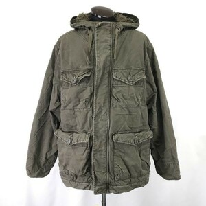 AMERICAN EAGLE★内側ボア/モッズコート/防寒ブルゾン【メンズXL/カーキ/khaki】ミリタリージャケット/Coat/Jacket/Jumper◆BH476