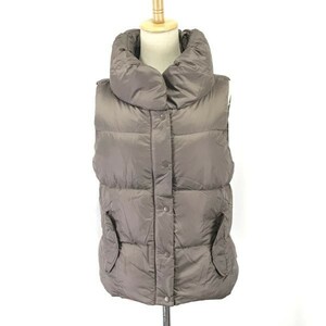  Gap /GAP* height ratio proportion 80%/ down vest [ lady's S/ tea /brown]Jacket/Jumper/Best*BH477