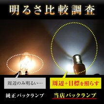 【2個セット】 LED T16 T10 爆光タイプ Cree LED ホワイト バックランプ バックライト_画像4