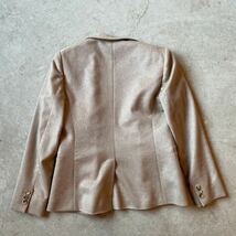 MaxMara 白タグ カシミヤ100% イタリア製 ベージュ テーラードジャケット 4 ブレザー シングル カシミア マックスマーラ Max Mara ウール_画像10