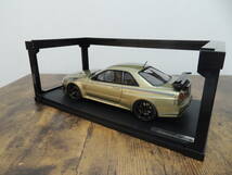 ★【ジャンク品】【コレクション整理品】No.0349 IG イグニッションモデル 1/18 Nissan Skyline GT-R Mine's (R34) Millennium jade_画像6