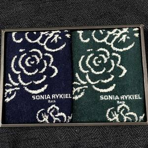 SONIA RYKIEL タオルセット**フェイスタオル 2枚** 訳有 未使用 ** ソニアリキエル 日本製 送料230円～