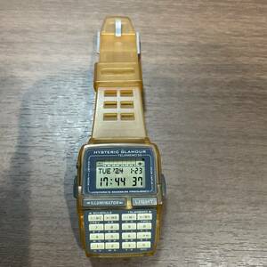 【中古・激レア】HYSTERIC GLAMOUR(ヒステリックグラマー)×CASIO(カシオ) デジタル時計 電池交換済