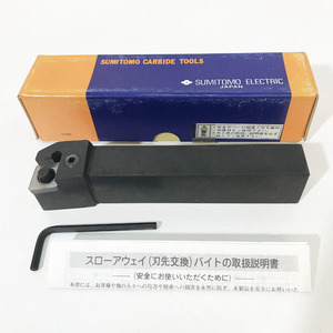 【未使用】SUMITOMO/住友電工 イゲタロイ 外径加工用ホルダ 端面切削用 右 ※No.5※ PCLNR3225-64