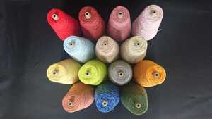 ! hand weave thread cotton 100% 20/12 fat thread 150g to coil 14 color 14 pcs set ... weave etc. handicrafts thread 