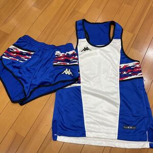 1 0 Kappa Kappa track-and-field uniform top and bottom set running shirt running pants M size 