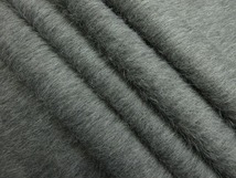 イタリア ウール混 モヘア コート ジャケット 厚地 巾148cm 長3m グレー [m351]_画像1