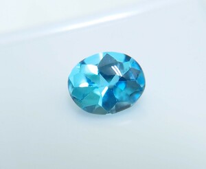  buffing top! blue topaz 2.98ct loose (LA-6656)