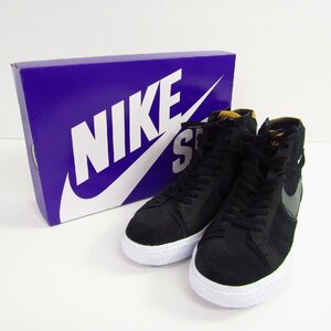 美品 NIKE ナイキ SB ZOOM BLAZER MID PRM DV7898-001 SIZE:30.0cm スニーカー 靴 〓A8482