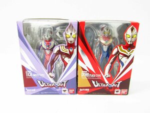 バンダイ ULTRA-ACT ウルトラマンティガ (マルチタイプ) & ウルトランダイナ (フラッシュタイプ) フィギュア まとめ 2点セット ☆U8424