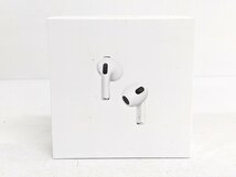 未開封 Apple アップル MME73J/A AirPods (第3世代) ワイヤレスヘッドフォン MagSafe充電ケース《U8188_画像1