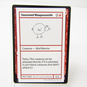 MTG Seasoned Weaponsmith テストカード★N5357