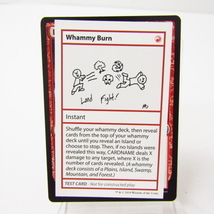 MTG Whammy Burn テストカード★N5358_画像1